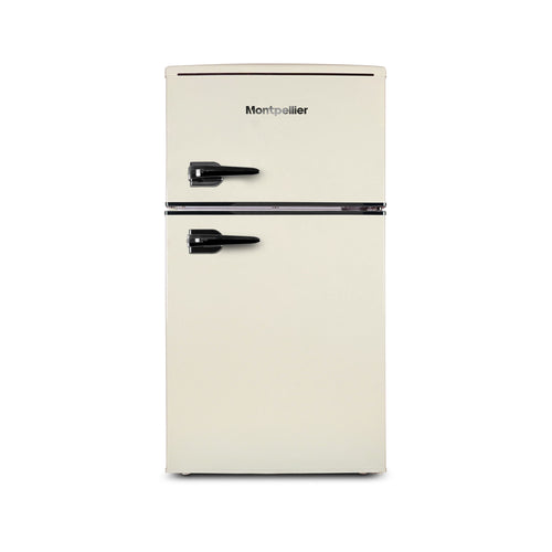 Montpellier MAB2035EC - Cream Undercounter Retro Fridge Freezer - 84 Litres - E Energy Rating