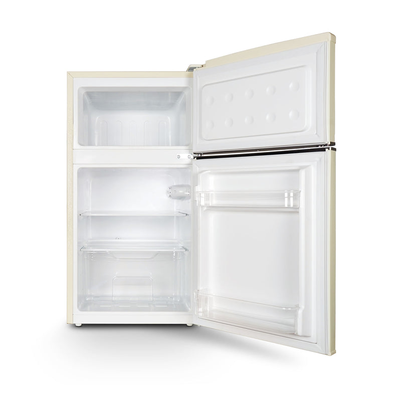 Montpellier MAB2035EC - Cream Undercounter Retro Fridge Freezer - 84 Litres - E Energy Rating