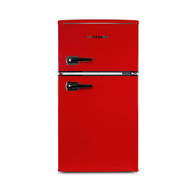 Montpellier MAB2035ER - Red Retro Undercounter Fridge Freezer - 84 Ltrs - E energy