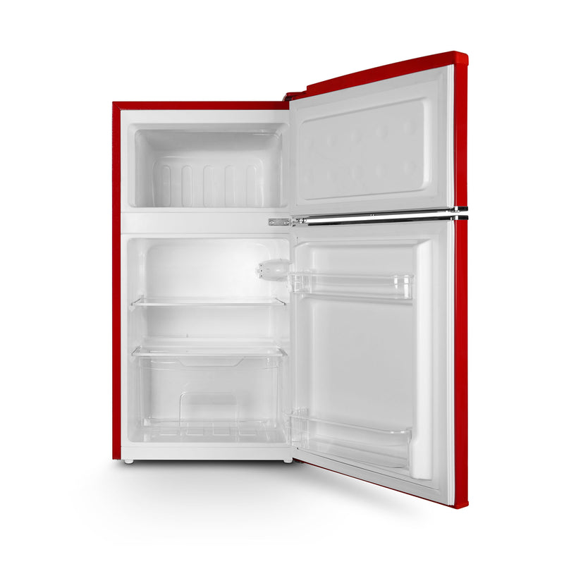 Montpellier MAB2035ER - Red Retro Undercounter Fridge Freezer - 84 Ltrs - E energy