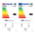 Montpellier MAB2035EPB - Blue Fridge Freezer - 84L - E Energy - Display