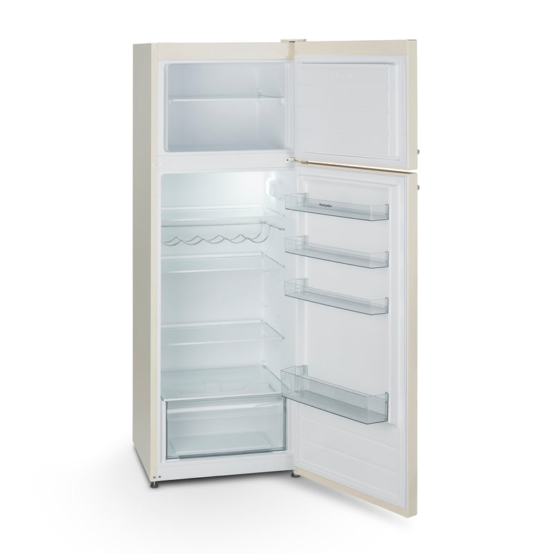 Montpellier MAB346EC Retro 80/20 Top Mount Fridge Freezer in Cream - E Rated