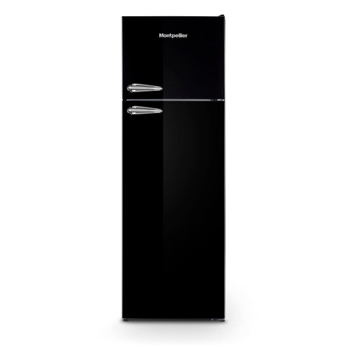 Montpellier MAB346EK - Black Retro Top Mount Fridge Freezer - 312L Total Capacity - E energy