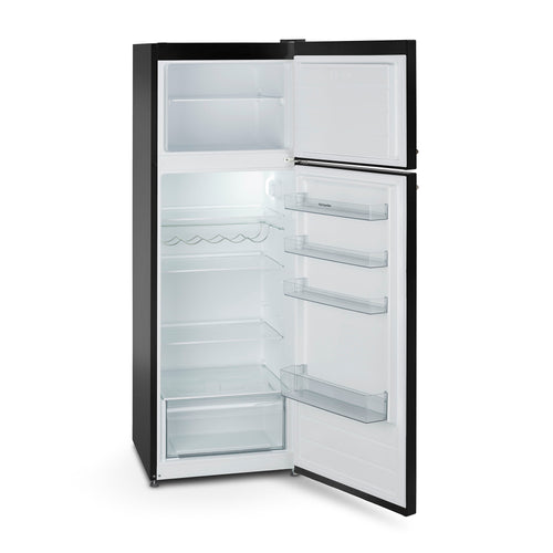 Montpellier MAB346EK - Black Retro Top Mount Fridge Freezer - 312L Total Capacity - E energy