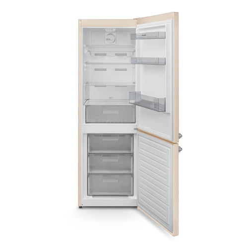 Montpellier MAB386EC - Cream Retro No Frost Fridge Freezer - 186cm - E Energy Rating