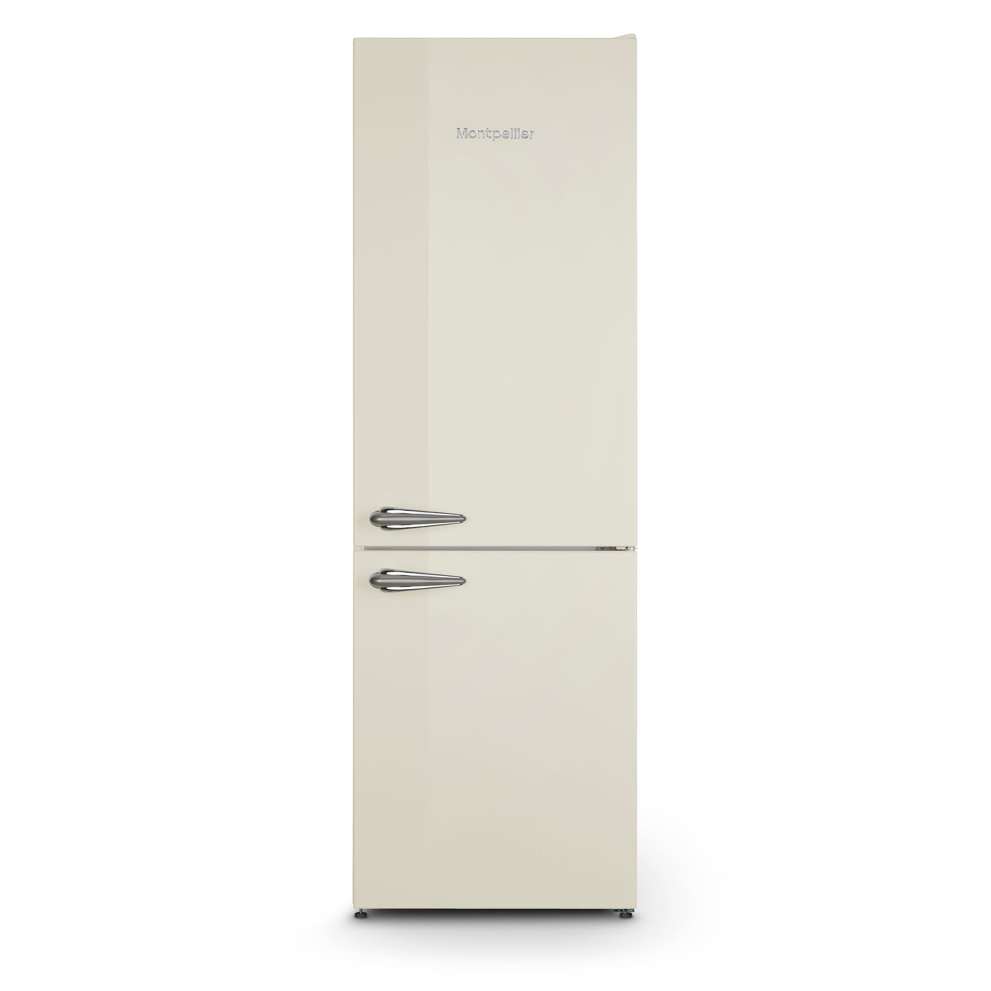 Montpellier MAB386EC - Cream Retro No Frost Fridge Freezer - 186cm