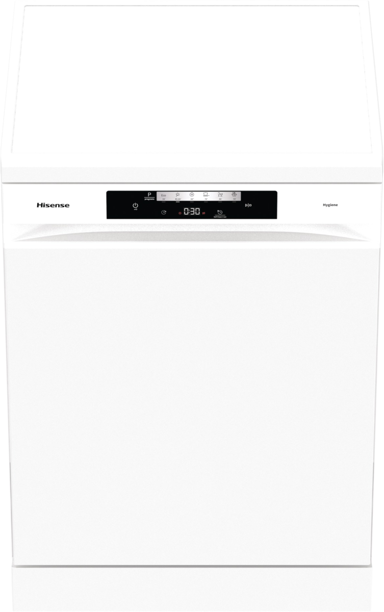 Hisense HS642D90WUK - White Freestanding Dishwasher - 14 Place Settings - D Energy