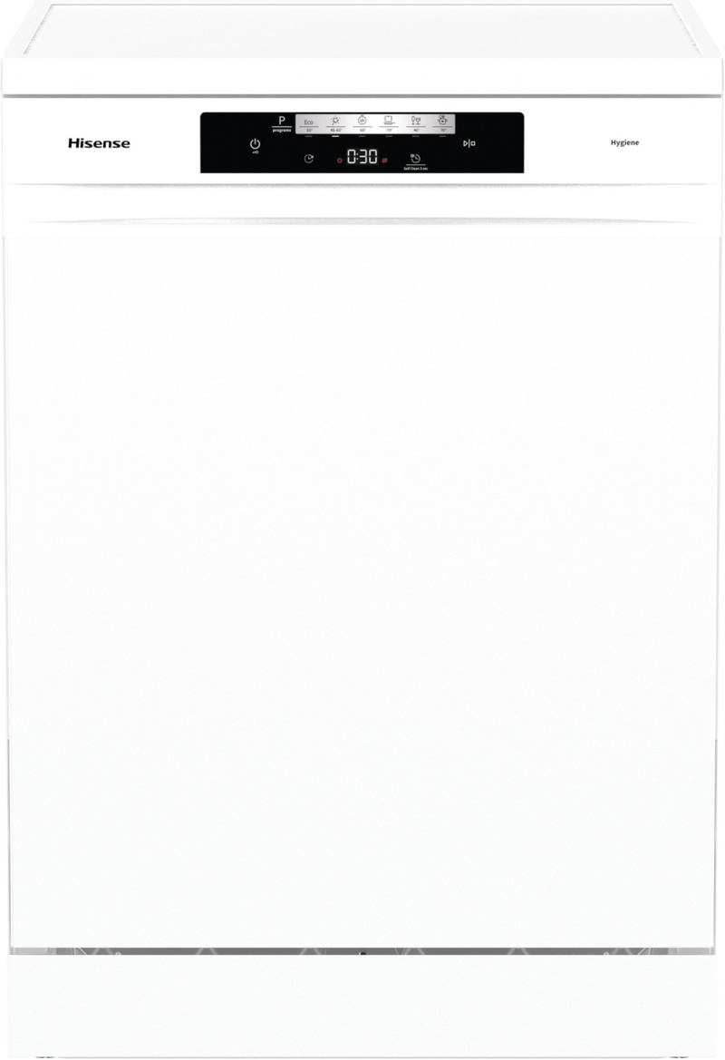 Hisense HS642D90WUK - White Freestanding Dishwasher - 14 Place Settings - D Energy
