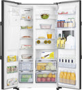 Hisense RS694N4TBE - Black American Fridge Freezer - 562L Capacity - E Energy Rating