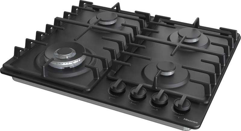 Hisense GM663BHF - Matte Black Gas Hob - 60cm - 4 Zone