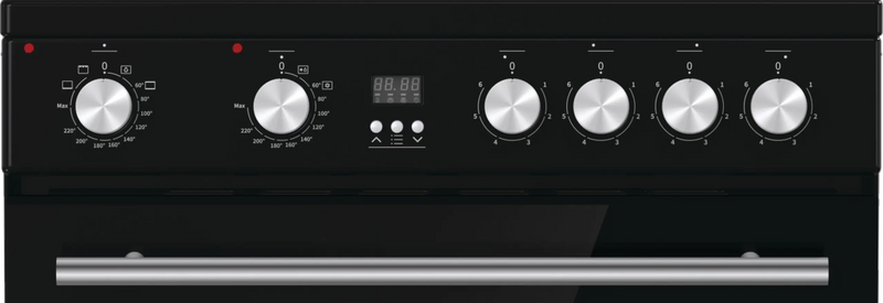 Hisense HDE3211BBUK - Black Electric Cooker - Double Oven - A Rated