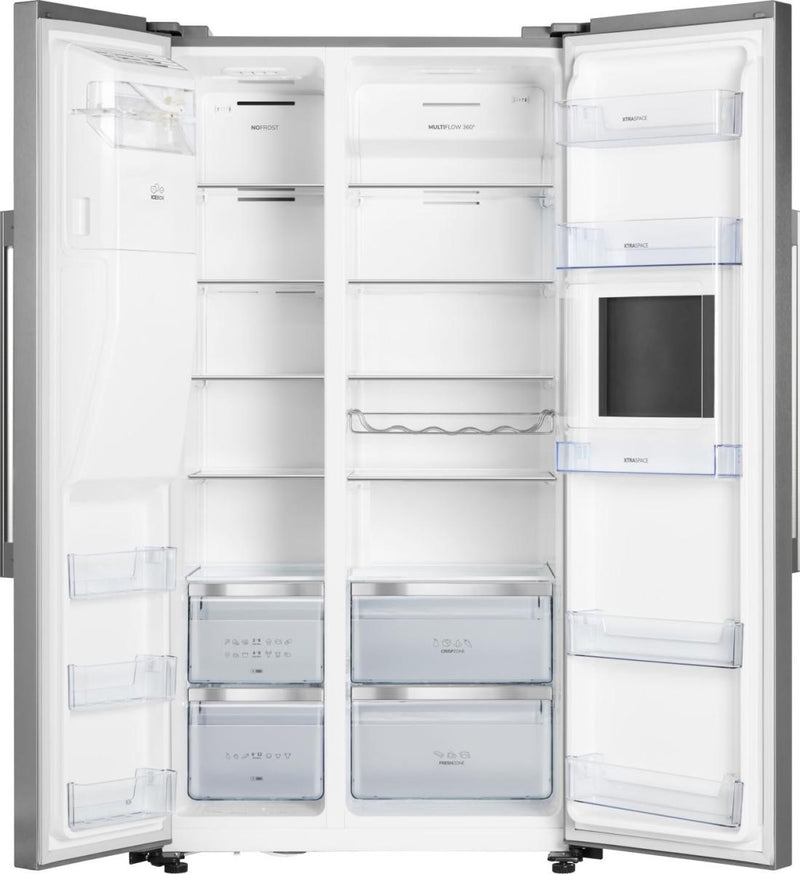 Hisense RS694N4BCE - Stainless Steel American Fridge Freezer - 535L - E Energy