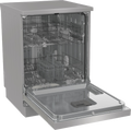 Hisense HS642D90XUK - Silver 14 Place Setting Freestanding Dishwasher - 60cm - 46 dB - D Energy