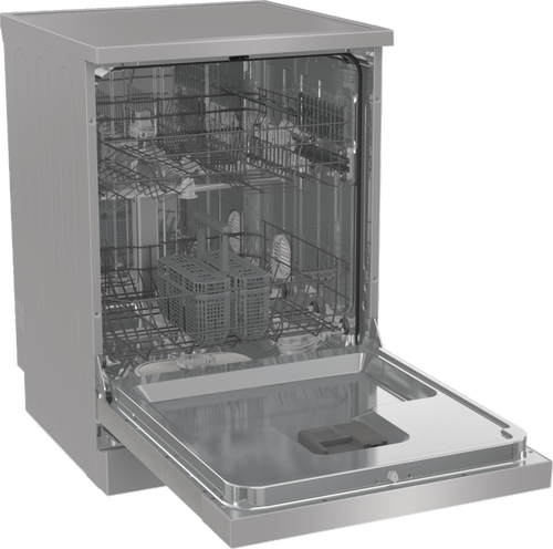 Hisense HS642D90XUK - Silver 14 Place Setting Freestanding Dishwasher - 60cm - 46 dB - D Energy