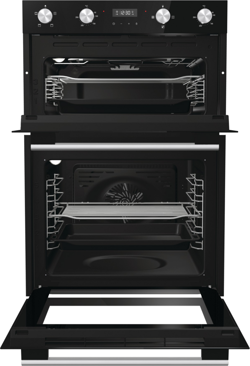Hisense BID95211BGUK - Black Electric Double Oven - 72L & 38L Capacity - A Energy Rating