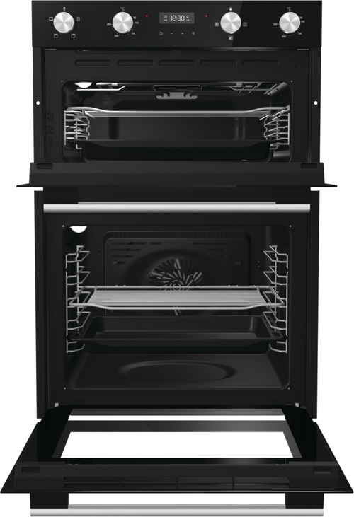 Hisense BID95211BGUK - Black Electric Double Oven - 72L & 38L Capacity - A Energy Rating - Display