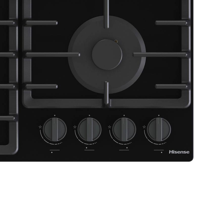 Hisense GG663BHF - 60cm Gas Hob - 4 Zones - Built-in
