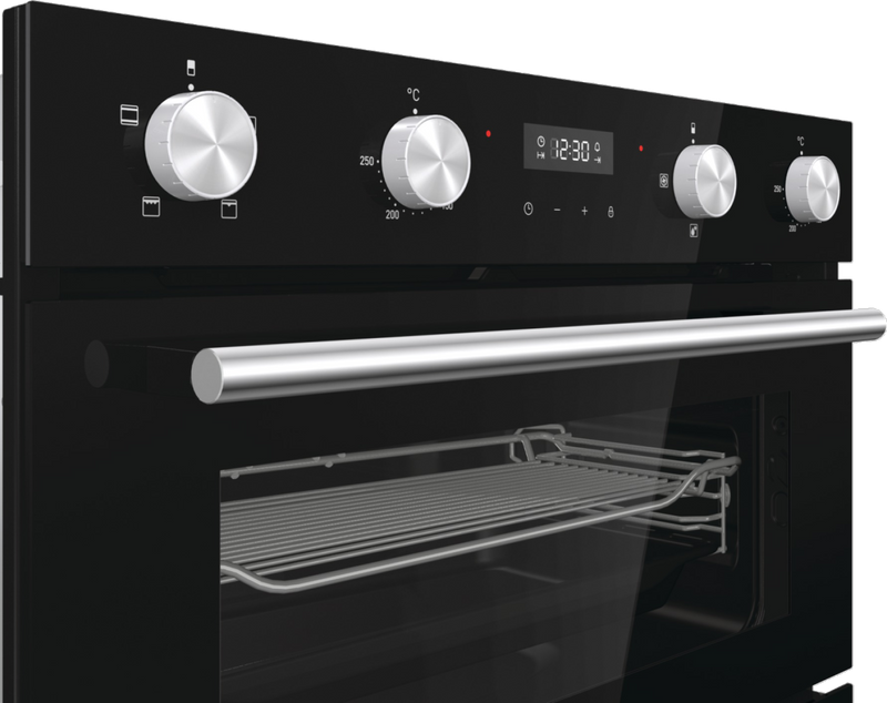 Hisense BID95211BGUK - Black Electric Double Oven - 72L & 38L Capacity - A Energy Rating