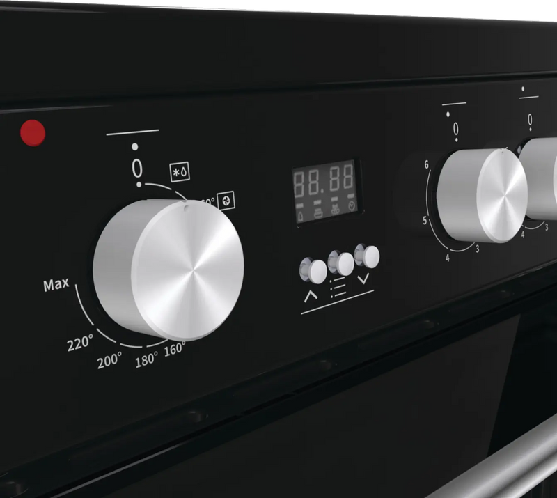 Hisense HDE3211BBUK - Black Electric Cooker - Double Oven - A Rated