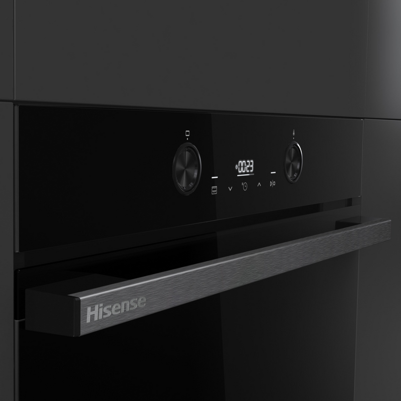 Hisense BI64223ADBGUK - Black Single Electric Oven - 77L - A Energy