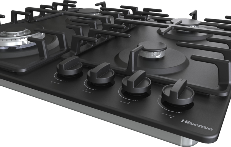Hisense GM663BHF - Matte Black Gas Hob - 60cm - 4 Zone