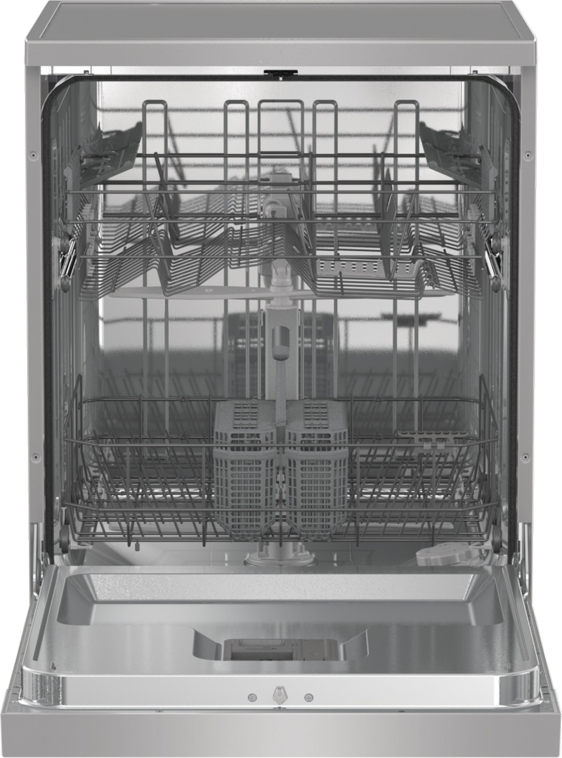 Hisense HS642D90XUK - Silver 14 Place Setting Freestanding Dishwasher - 60cm - 46 dB - D Energy