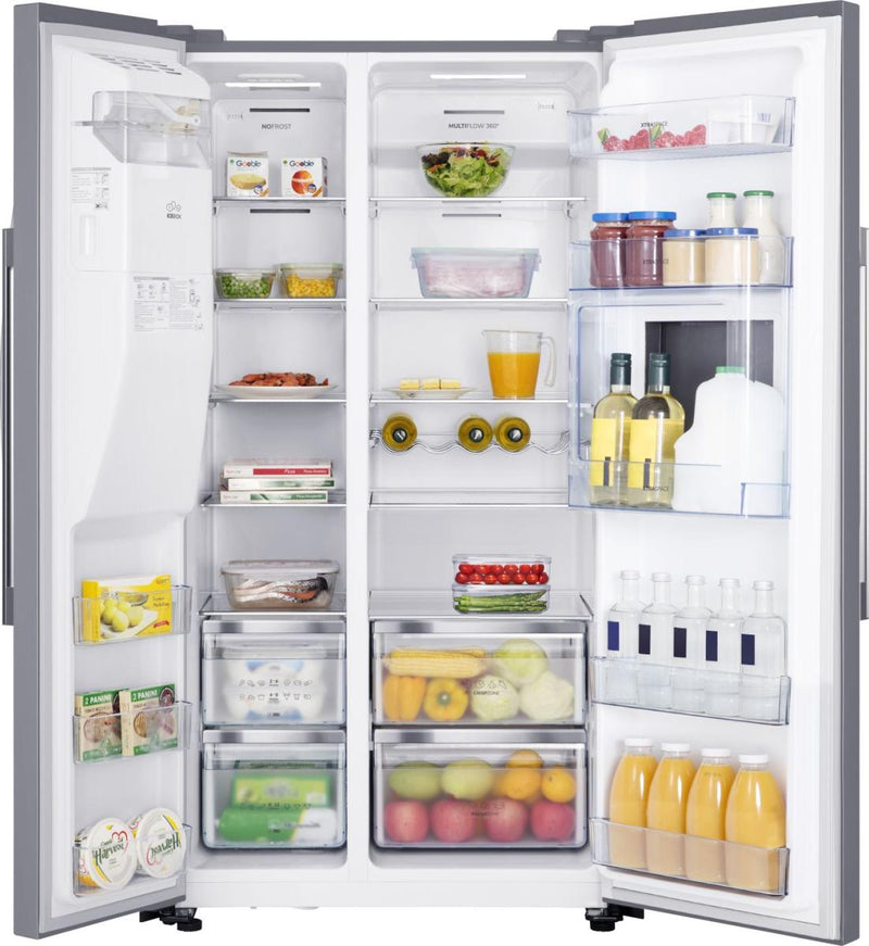 Hisense RS694N4BCE - Stainless Steel American Fridge Freezer - 535L - E Energy
