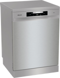 Hisense HS642D90XUK - Silver 14 Place Setting Freestanding Dishwasher - 60cm - 46 dB - D Energy