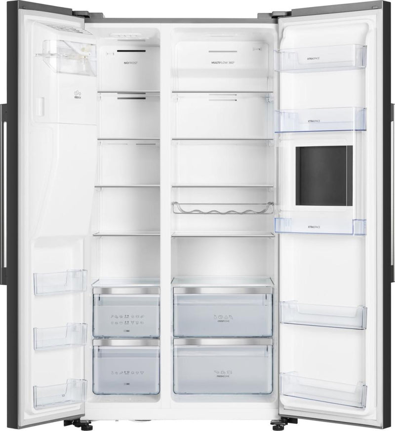 Hisense RS694N4TBE - Black American Fridge Freezer - 562L Capacity - E Energy Rating