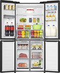 Hisense RQ768N4GBE - Black American Fridge Freezer - 591L Capacity - E Rated