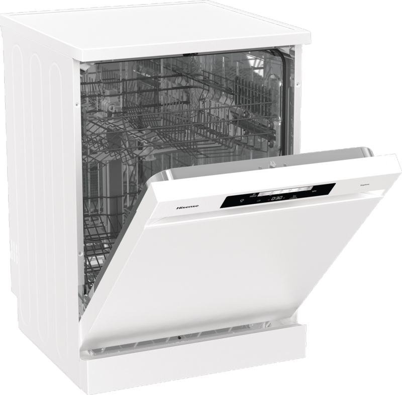 Hisense HS642D90WUK - White Freestanding Dishwasher - 14 Place Settings - D Energy