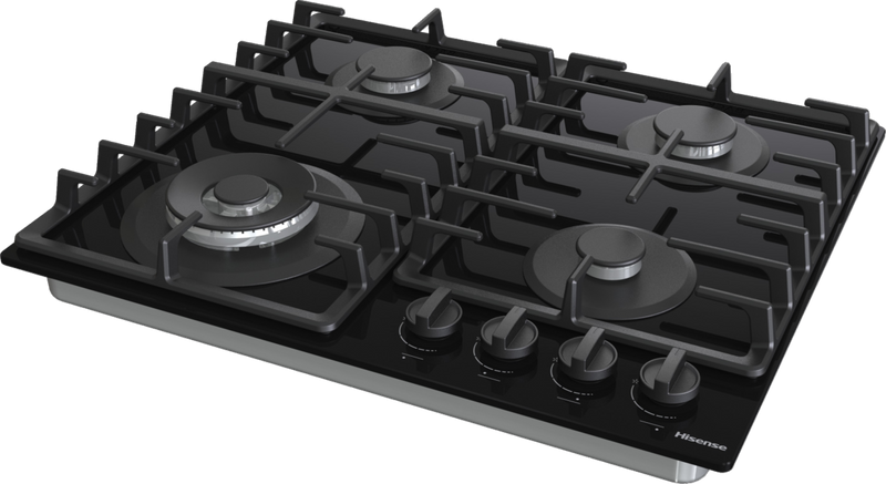 Hisense GG663BHF - 60cm Gas Hob - 4 Zones - Built-in