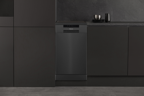 Hisense HS523E15BUK - Black 45cm Dishwasher - 10 Place Settings - E Energy Rating
