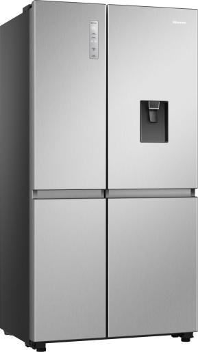 Hisense RS840N4WCE - Stainless steel Frost Free Fridge Freezer - E energy - Display