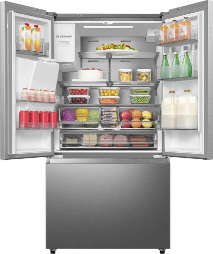 Hisense RF793N4SASE - Grey American Fridge Freezer - 612L - E Energy Rating