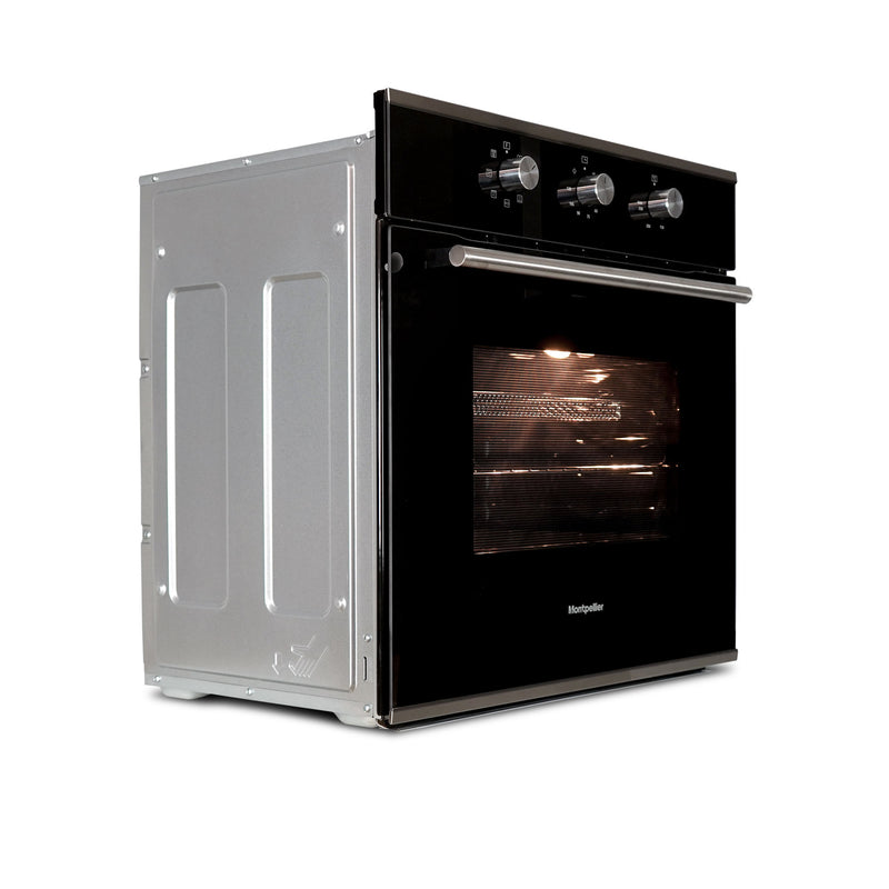 Montpellier MAFSO60SS - Stainless Steel Single Oven 13 amp plug fitted - A energy