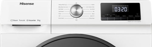 Hisense WFQA8014EVJM - White 8KG Washing Machine - 1400 RPM - A energy