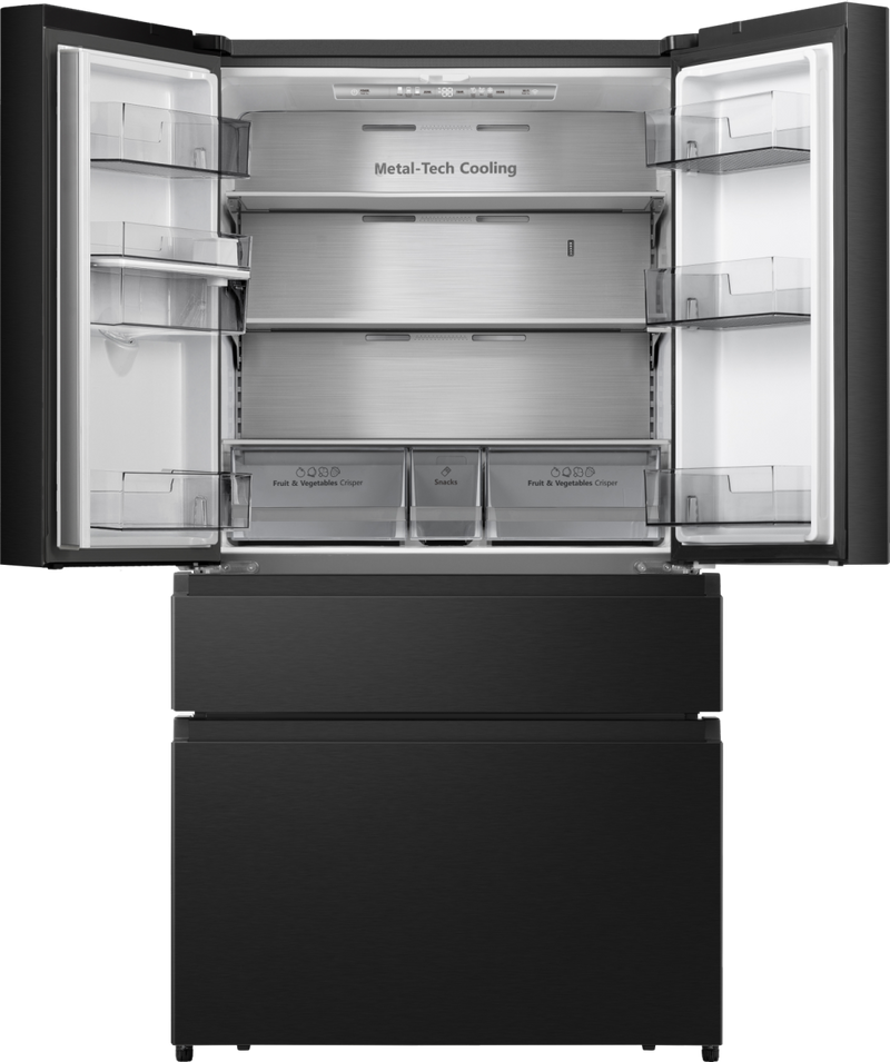 Hisense RF749N4SWFE - Black American Fridge Freezer - 579L Capacity - E Energy Rating