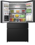 Hisense RF749N4SWFE - Black American Fridge Freezer - 579L Capacity - E Energy Rating