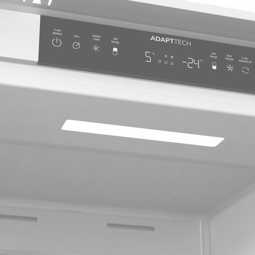 Fridgemaster MBC55252NE - White Integrated Fridge Freezer - 252L - E Energy