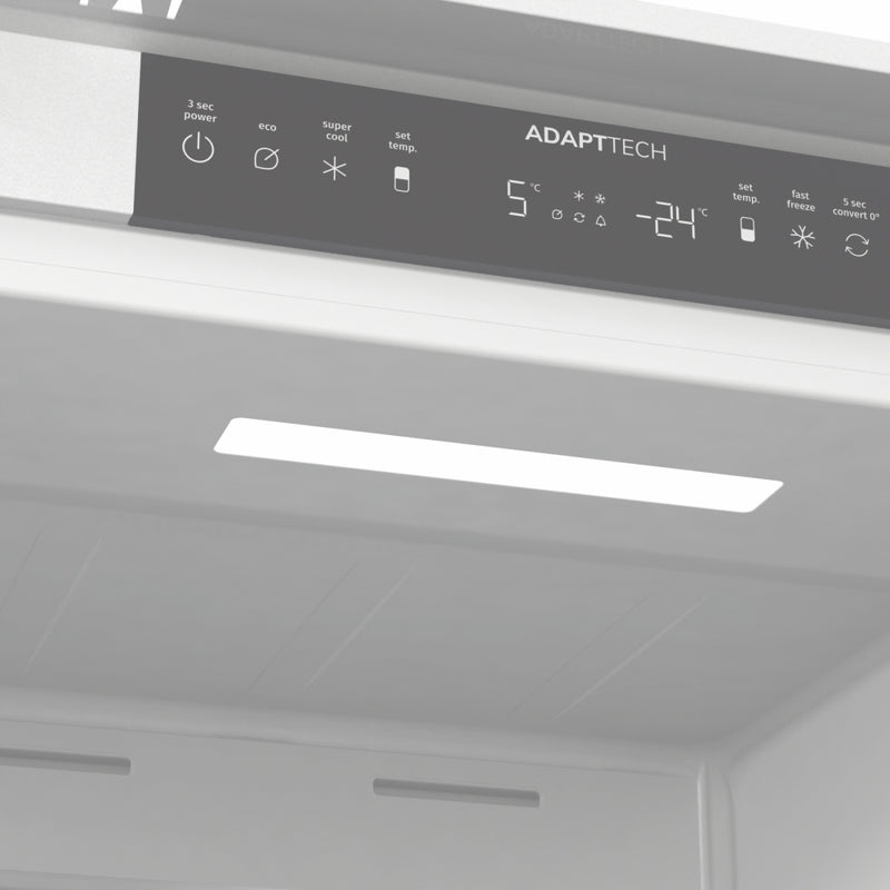 Fridgemaster MBC55252NE - White Integrated Fridge Freezer - 252L - E Energy