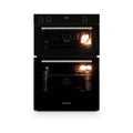 Montpellier MBIDO90 - Black Double Ovens - 39/81L - A/A Energy Rating