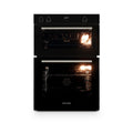 Montpellier MBIDO90 - Black Double Ovens - 39/81L - A/A Energy Rating