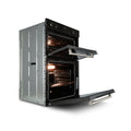 Montpellier MBIDO90 - Black Double Ovens - 39/81L - A/A Energy Rating