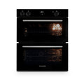 Montpellier MBUDO72 - Black Built-Under Double Oven - 39L/53L Capacity - A/A Energy