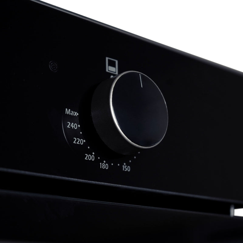 Montpellier MBUDO72 - Black Built-Under Double Oven - 39L/53L Capacity - A/A Energy