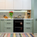 Montpellier MBUDO72 - Black Built-Under Double Oven - 39L/53L Capacity - A/A Energy - Display