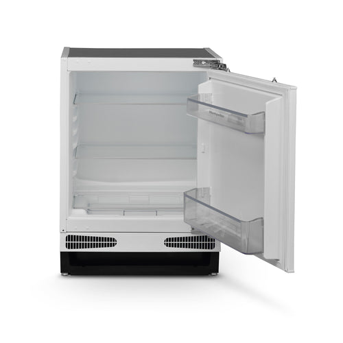 Montpellier MBUL134E - White Integrated Undercounter Larder Fridge - 134 Litres - E Energy Rating