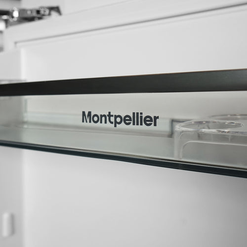 Montpellier MBUL134E - White Integrated Undercounter Larder Fridge - 134 Litres - E Energy Rating