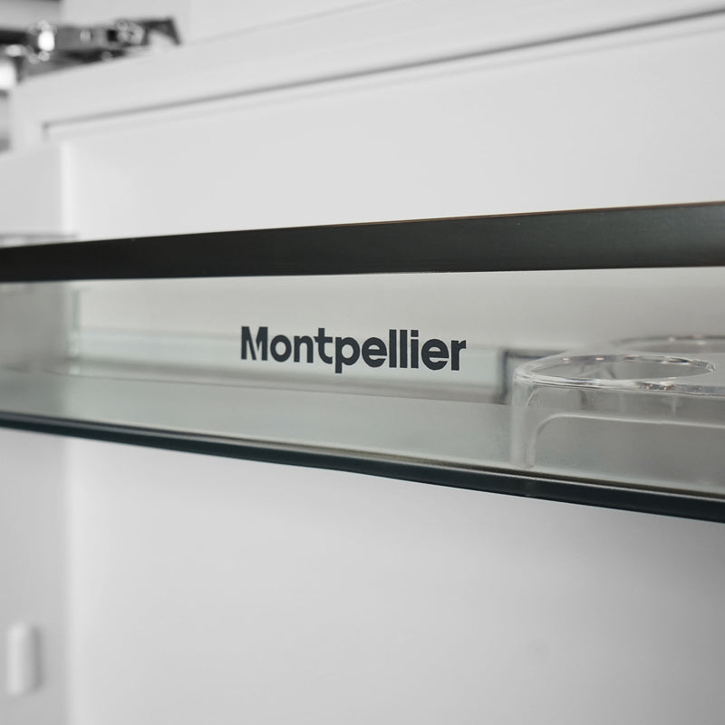 Montpellier MBUL134E - White Integrated Undercounter Larder Fridge - 134 Litres - E Energy Rating